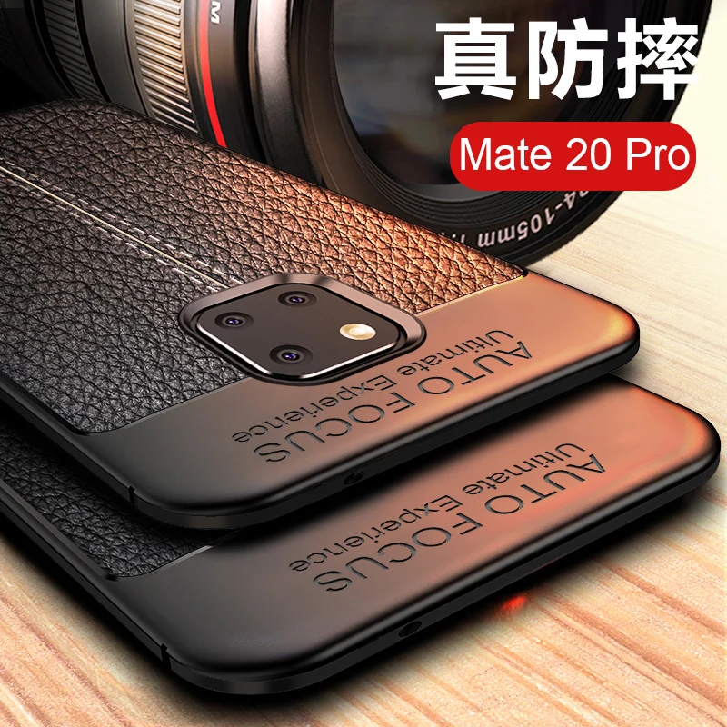 

Case for Huawei Mate 30 Pro Case Bumper Cover Soft Silicone Case Leather Pattern Case for Huawei Mate 20 Pro Protective Cover