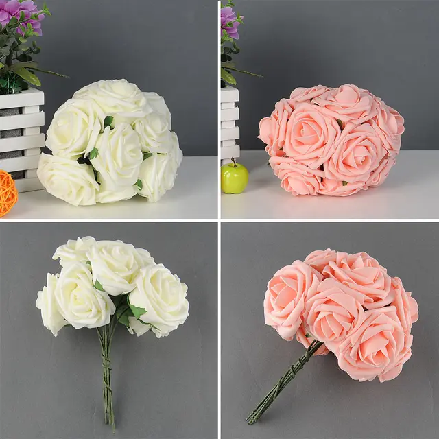 pretty charming 10 heads lovely cute artificial rose flower wedding bridal bouquet home decor 2 color - Images Of Flowers To Color 2 pretty charming 10 heads lovely cute artificial rose flower wedding bridal bouquet home decor 2 color - Images Of Flowers To Color 2