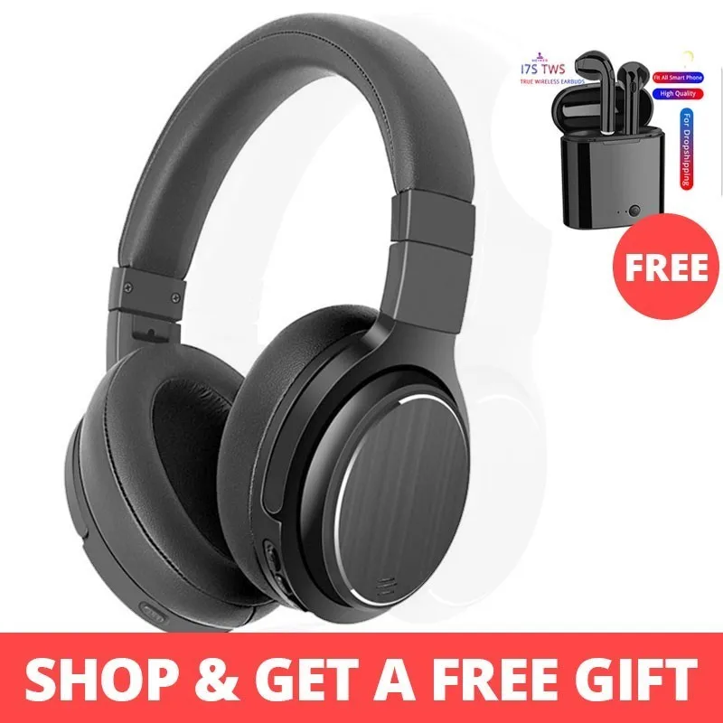 

Wireless Bluetooth Headphones 30 Hours Playtime M1 Bluetooth Headse Active Noise Cancelling t With Microphone For Phones &Music