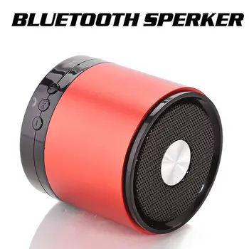 

Mini Metal Portable Card TF Memory Card Bluetooth Speaker Wireless Speaker Sound System Stereo 2.0 Music Surround Outdoor Travel