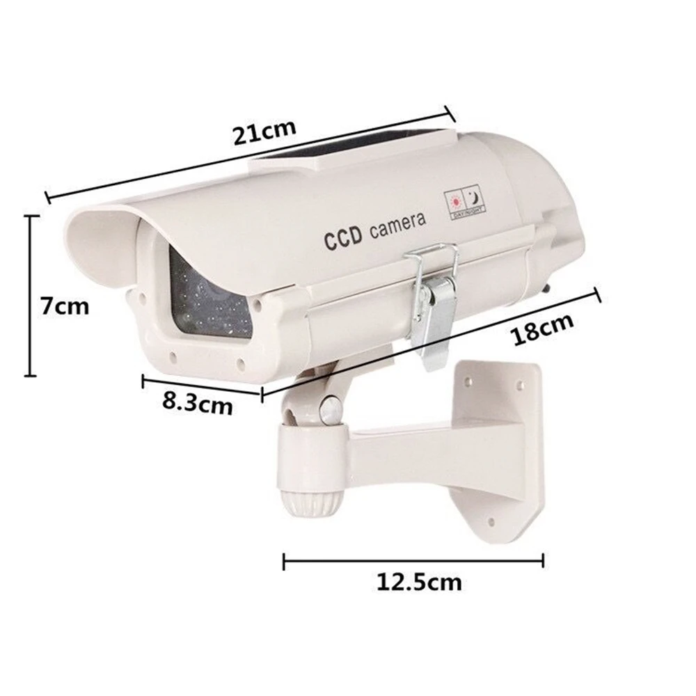 Solar Power Fake Dummy Camera Bullet Waterproof Outdoor Security Camera Indoor Simulated Surveillance CCTV Camera Wholesale