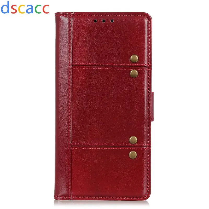Красный Dscacc защитный чехол бумажник карта кожаный чехол для iPhone 7 8 9 plus X XS XR XS Max(50 шт - Цвет: Красный
