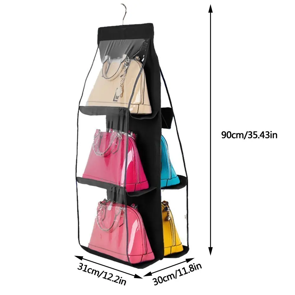 NOCM Hanging Handbag Organizer Dust Proof Storage Holder Bag Wardrobe