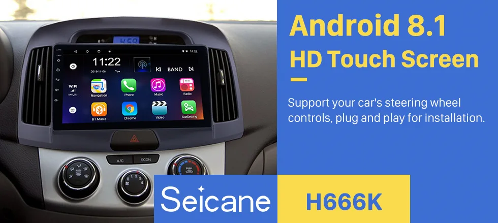 Sale Seicane 2Din HD 9" Android 6.0/7.1/8.1 GPS Multimedia Player For Hyundai Elantra 2007-2011 Car Radio with Steering Wheel Control 1 Sale Seicane 2Din HD 9" Android 6.0/7.1/8.1 GPS Multimedia Player For Hyundai Elantra 2007-2011 Car Radio with Steering Wheel Control 1