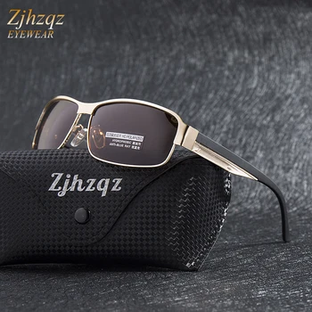 

ZJHZQZ Classic Polarized Driving Glasses Upgraded Brand Design Men Mirror Sunglasses Man Vintage Sun glasses Polarized Eyewear
