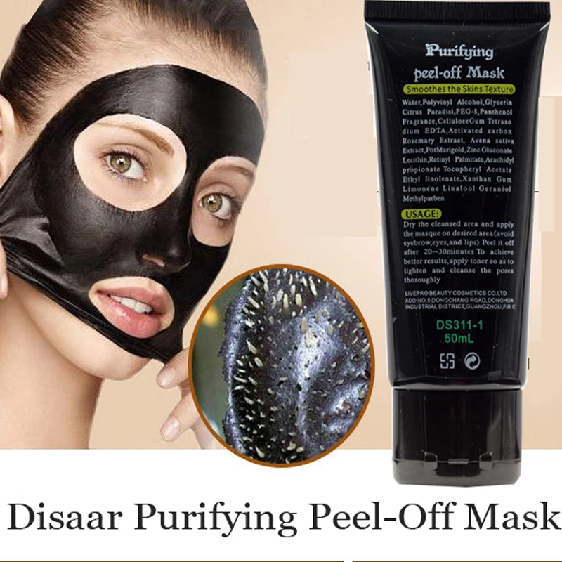 Disaar Purifying Deep Cleansing Peel off Black Mask Skin Care Facial