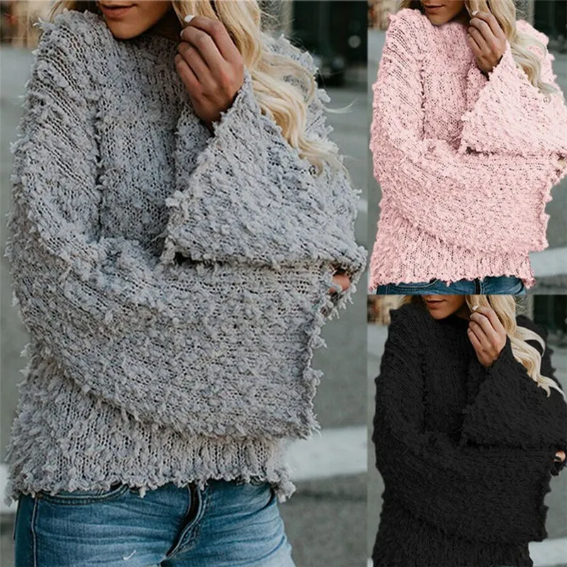 2019 autumn winter hot sale cute women sweaters computer knitted solid comfortable cute pullover O-neck female sweaters 2019 autumn winter hot sale cute women sweaters computer knitted solid comfortable cute pullover O-neck female sweaters