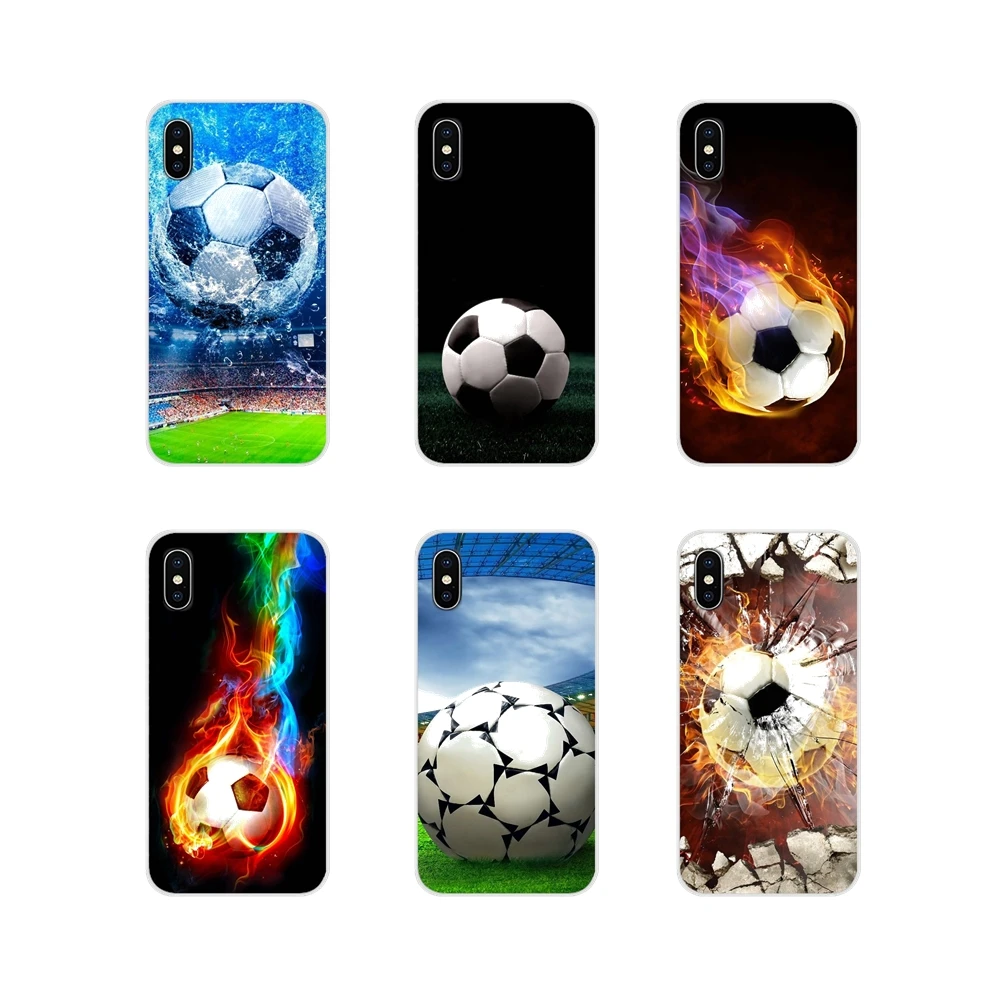 

For Oneplus 3T 5T 6T Nokia 2 3 5 6 8 9 230 3310 2.1 3.1 5.1 7 Plus 2017 2018 Fire Football Soccer Ball Mobile Phone Cases Covers
