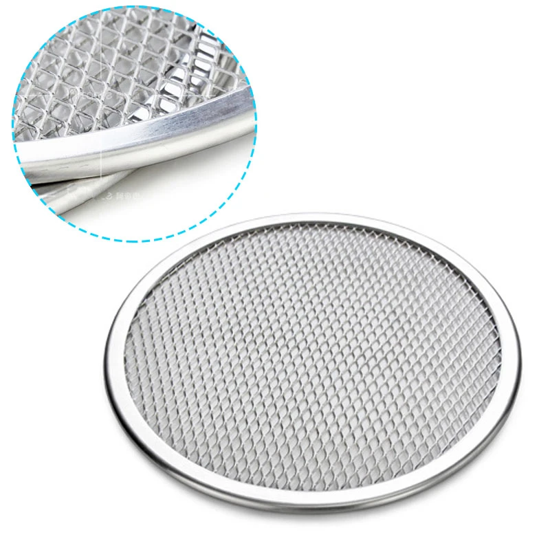 sicak 1 adet 9 yuvarlak aluminyum pizza tepsisi ekran orgu gozleme net firin tepsisi pizza net pisirme araci pizza taslar pasta pisirme araclari pizza net aluminium pizza trayspizza tray aliexpress