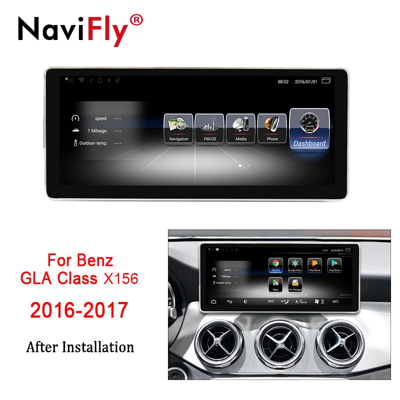 NaviFly Android7.1 автомобиль функции автомобиля gps радио для Benz GLA класс X156 автомобиль 4G LTE wifi Ipod Bluetooth