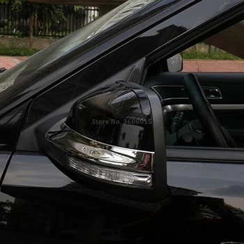 

For Ford Explorer Sport 2016 2017 Chrome Rearview Side View Door Mirror Strip Decorative Molding Trim Exterior Car Accessories