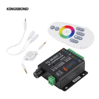 

DC12V 24V 18A 6x3A TQ Music2 Controller LED RGB Music Sound Sensitivity Controller with RF Wireless Remote for RGB LED Strip