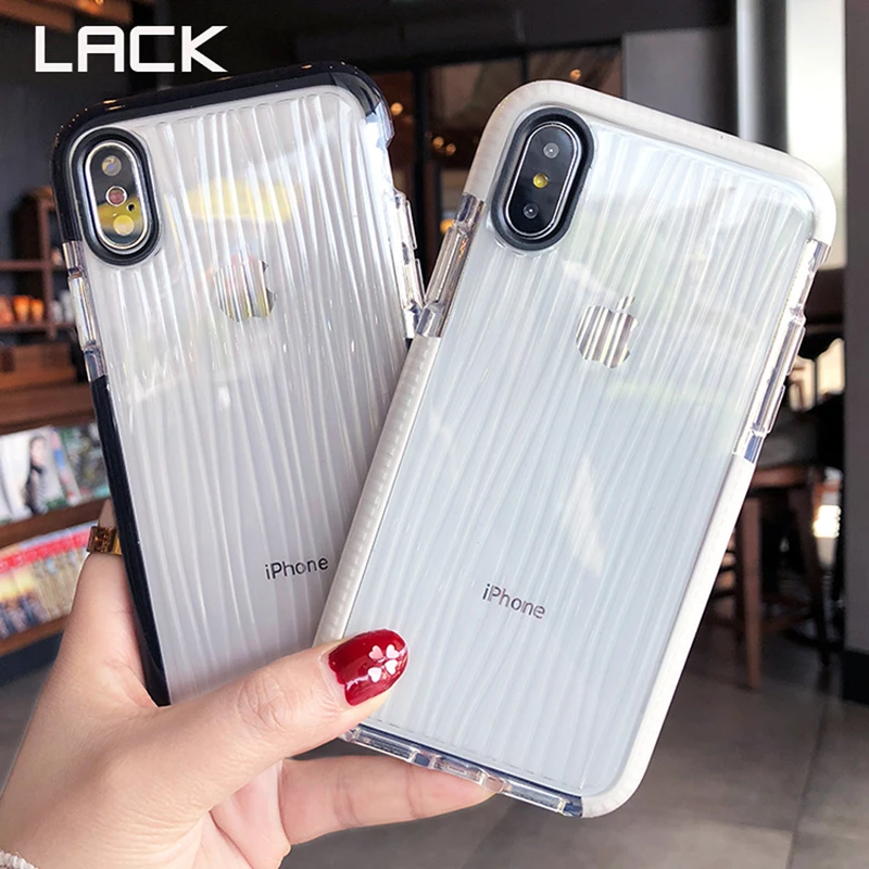 

LACK Fashion Transparent Clear Protective Case For iPhone 7 Phone Cases Simple Silicone Soft Back Cover For 6 6s 8 Plus X Fundas