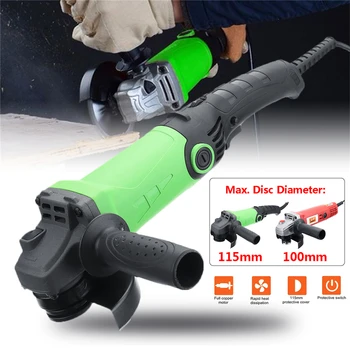 

980W/850W 220V Electric Angle Grinder 100/115mm Grinder Metal Cutter Polishing Power Tool with 6 speed /single speed optional