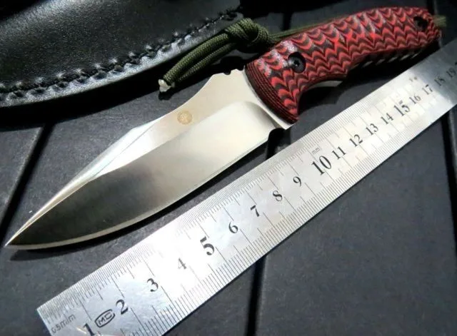 

Custom WF-Z1 Camping TOOL Straight Knives Hunting Fixed Blade Knife D2 blade .60HRC Blade with G10 Handle+AAAA