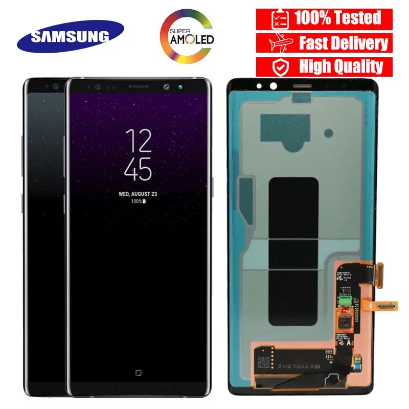 

100% SUPER AMOLED 6.3'' LCD with Burn-Shadow LCD for SAMSUNG Galaxy Note8 N9500 N950F N900D N900DS LCD Touch Screen Digitizer
