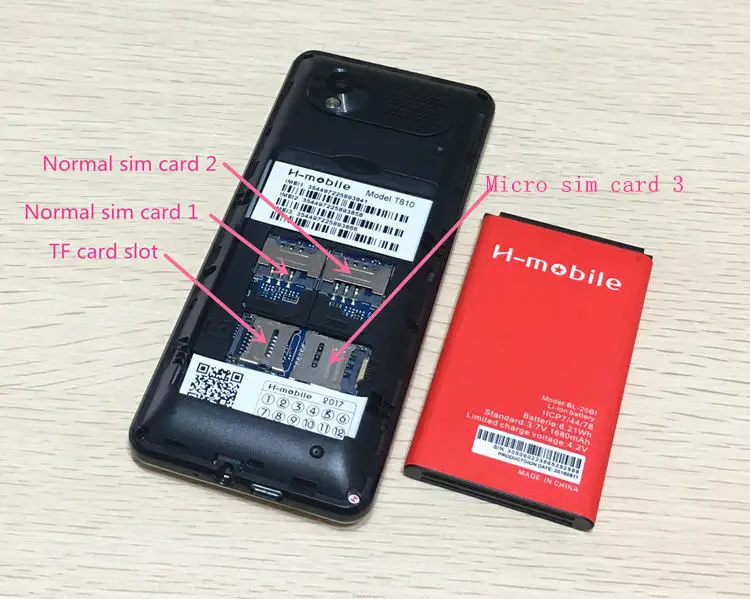 Три sim T810 телефон кнопки русской клавиатуры 2 8 &quotэкран телефона gsm мобильного
