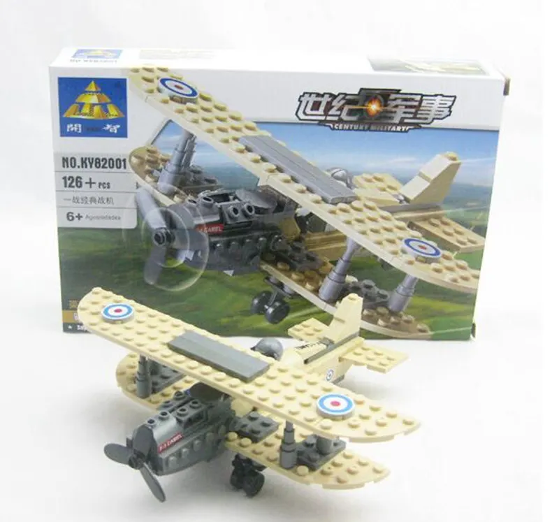 KAZI 82001 техника оружие Самолеты серии верблюд f1 модель истребителя Building Block