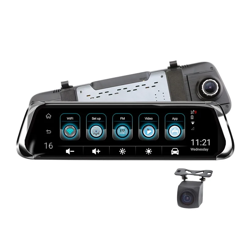 

Android Car DVR 10"IPS Touch 4G Mirror DVRFHD 1080P WIFI auto registrar ADAS GPS Navi rear view mirror with camera