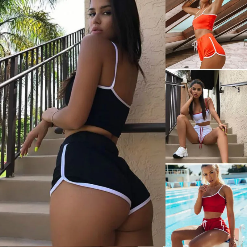 two piece tracksuit shorts