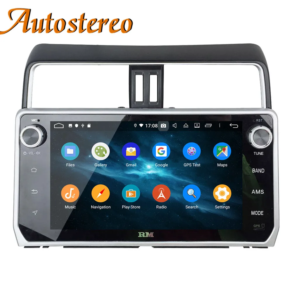Discount Android 9 PX6 Car GPS Navigation car No DVD Player For Toyota Land cruiser Prado 2018+ head unit radio tape recorder auto stereo 2