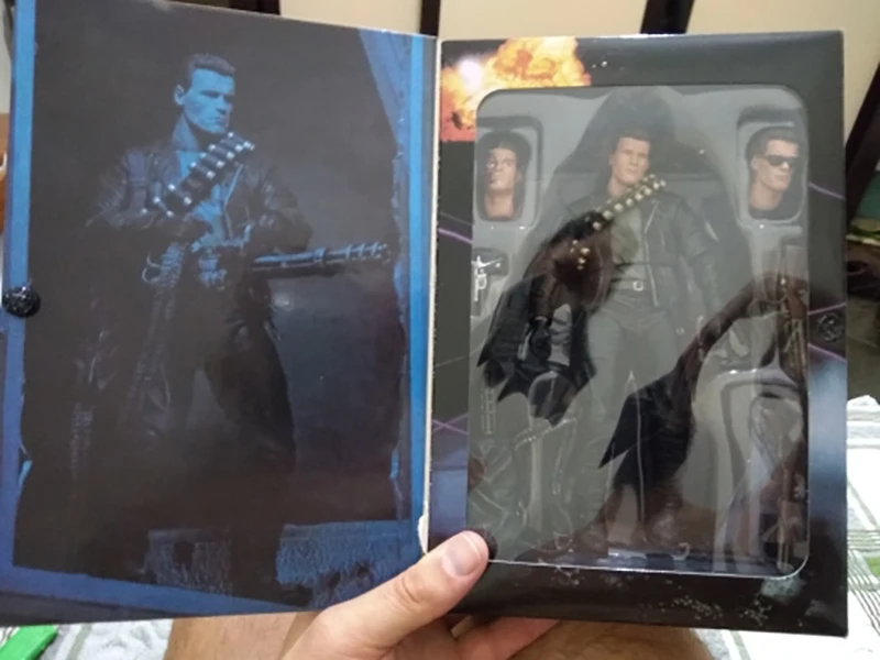 NECA Терминатор 2 Судный день T-800 Арнольд Шварценеггер ПВХ фигурка модель игрушки Рождественский подарок