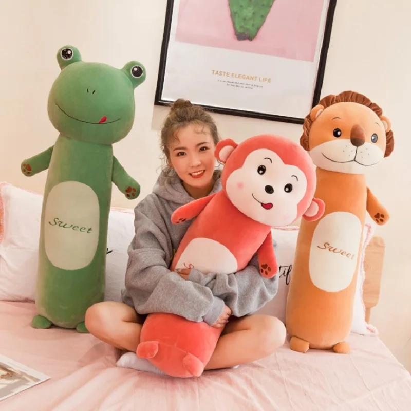 

new style lovely handsome Lion/Rabbit/Monkey/Frog Plush toys comfortable Forest Animal series Pillow Birthday presents