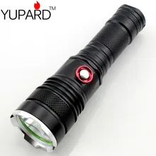 YUPARD hot sale XM-L2 LED Flashlight lamp Torch 26650/18650/AAA rechargeable battery super T6 LED tactical camping hunting