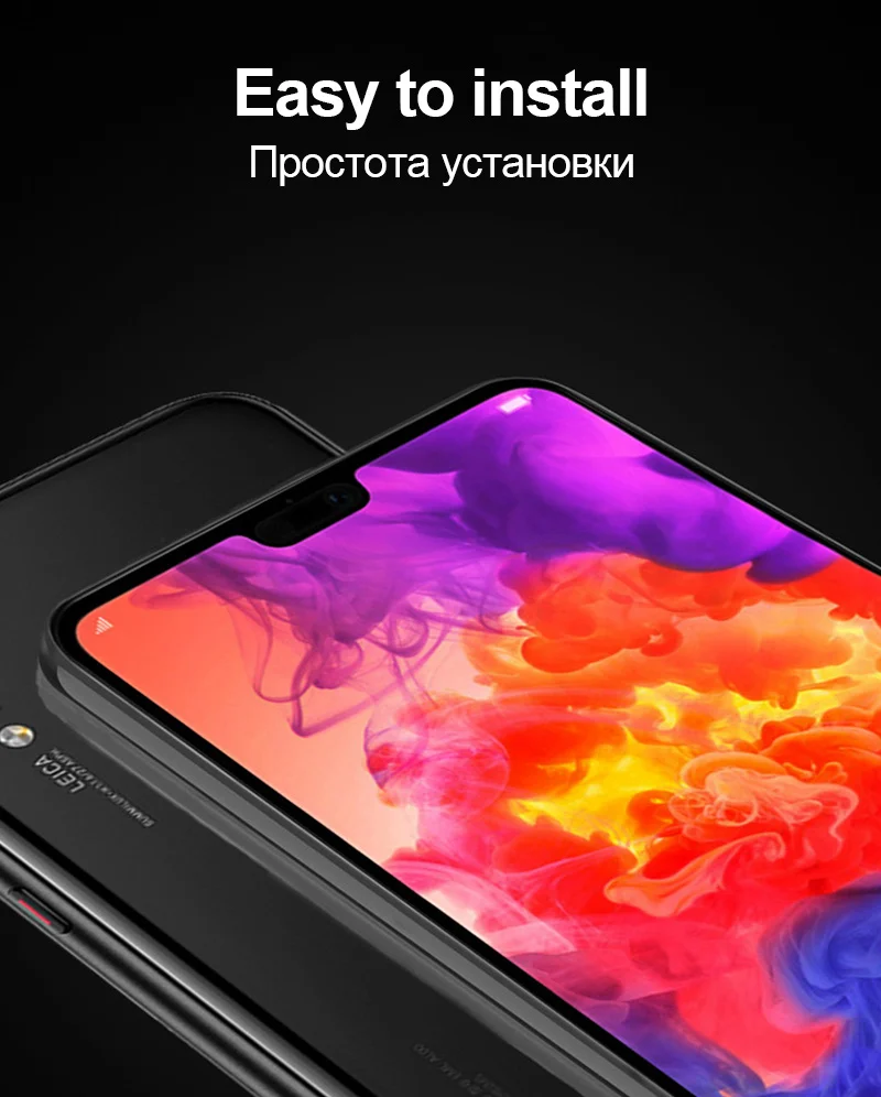 TOMKAS 5D Full Cover Glass For Huawei P20 Lite Tempered Glass For Huawei P10 Lite P20 Pro Glass Round Edge Screen Protector Film