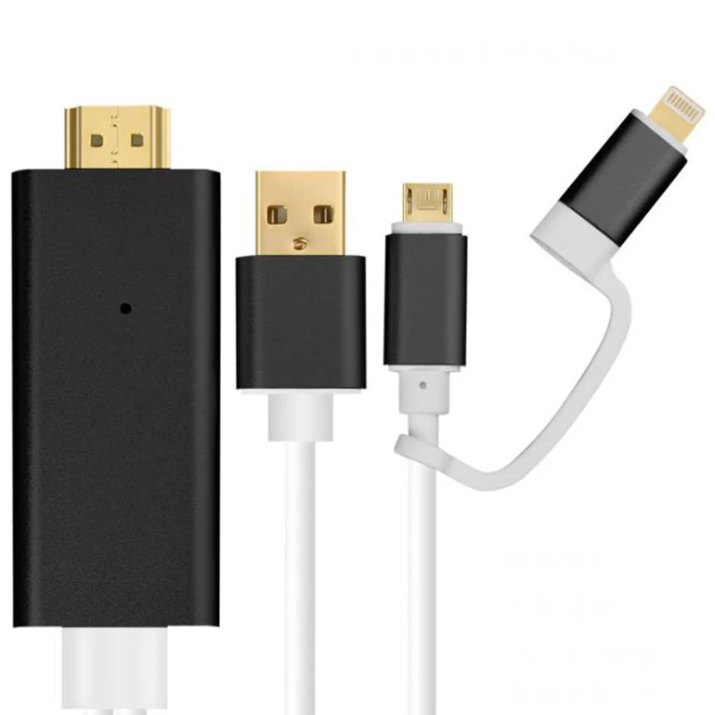 

For MHL to HDMI Cable For Samsung A7 J5 / For iPhone X 8 7 6 6 Plus Huawei Micro USB To HDMI Cable Adapter HDTV TV Converter