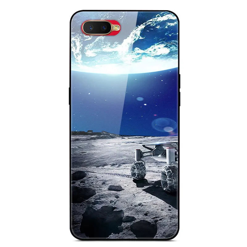 18 Принципиально для OPPO RX17 Neo Case закаленное Стекло Space Star Жесткий задний Чехол бант для OPPO RX17 Neo чехол мягкий TPU бампер на RX17Neo - Цвет: 18