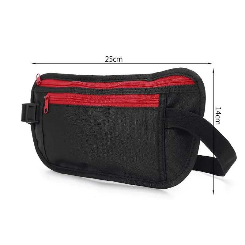 Тонкие поясные сумки дорожный спортивный ремень для денег скрытый кошелек сумка