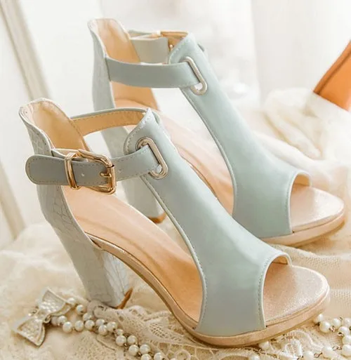 ENMAYLA/Популярная модная летняя обувь женские босоножки на платформе женские босоножки на высоком каблуке с открытым носком пикантные сандалии-гладиаторы с пряжкой