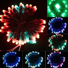 50 шт./лот 12 мм WS2811 2811 RGB длиной в Пол, с бусинами, водонепроницаемые DC5V цифровые полноцветные рекламные светодиодный пиксельный модуль