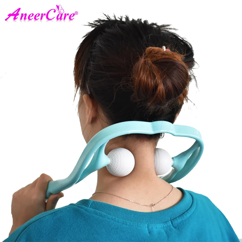 

Neck Massager for Neck and Shoulder Dual Trigger Point Manual Cervival Massage Therapy Neck Massageador and muscle massages