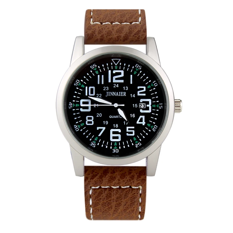 

2019 Relogio Masculino Fashion Military Sport watch Men Watch Leather Quartz Men Watch Complete Calendar Watches male Clock