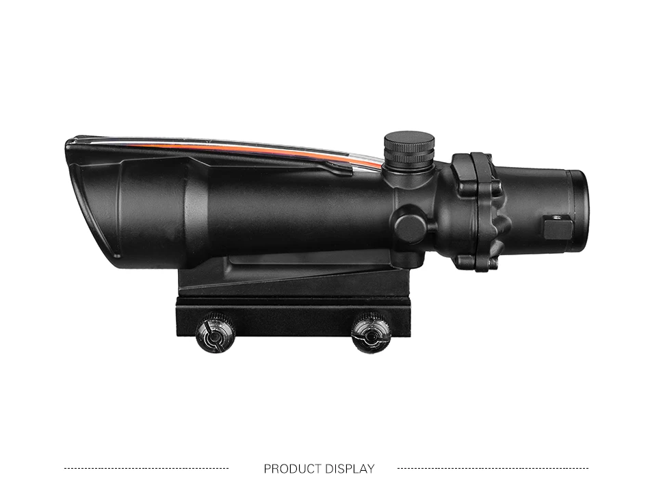 ACOG 5x35 двойной подсветкой шеврон Красный Зеленый Крест оптоволоконный прицел Охота прицел Сетка Тактический винтовка Оптический прицел