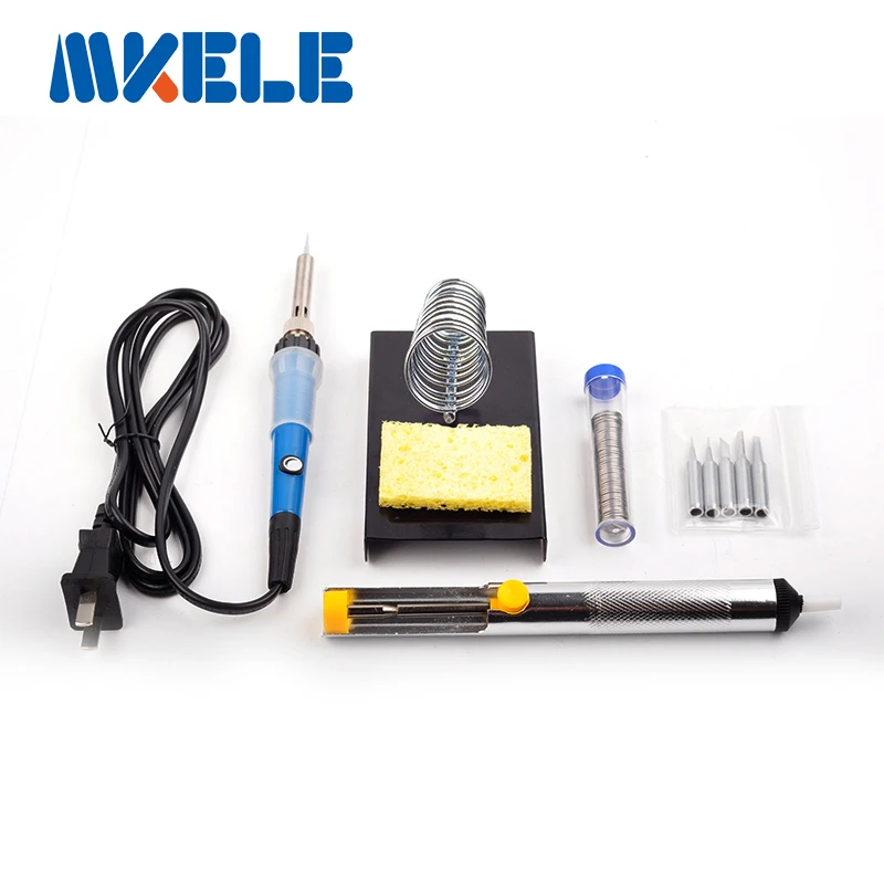 50W soldering iron set: Soldering Iron,Solder Wire,Soldering iron stand, 5PCS Iron tips,Sponge,Suction tin 50W soldering iron set: Soldering Iron,Solder Wire,Soldering iron stand, 5PCS Iron tips,Sponge,Suction tin