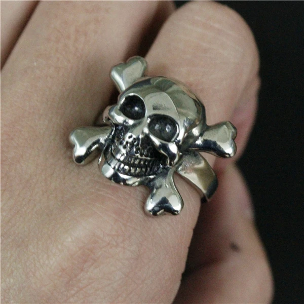 Мужское и женское кольцо с черепом из нержавеющей стали | Украшения аксессуары