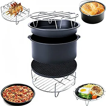 

Creative Fryer Accessories 6Pcs/Set Air Fryer Accessories Set Cooking Tool Baking Kitchen Tools Utensil Drop Shipping