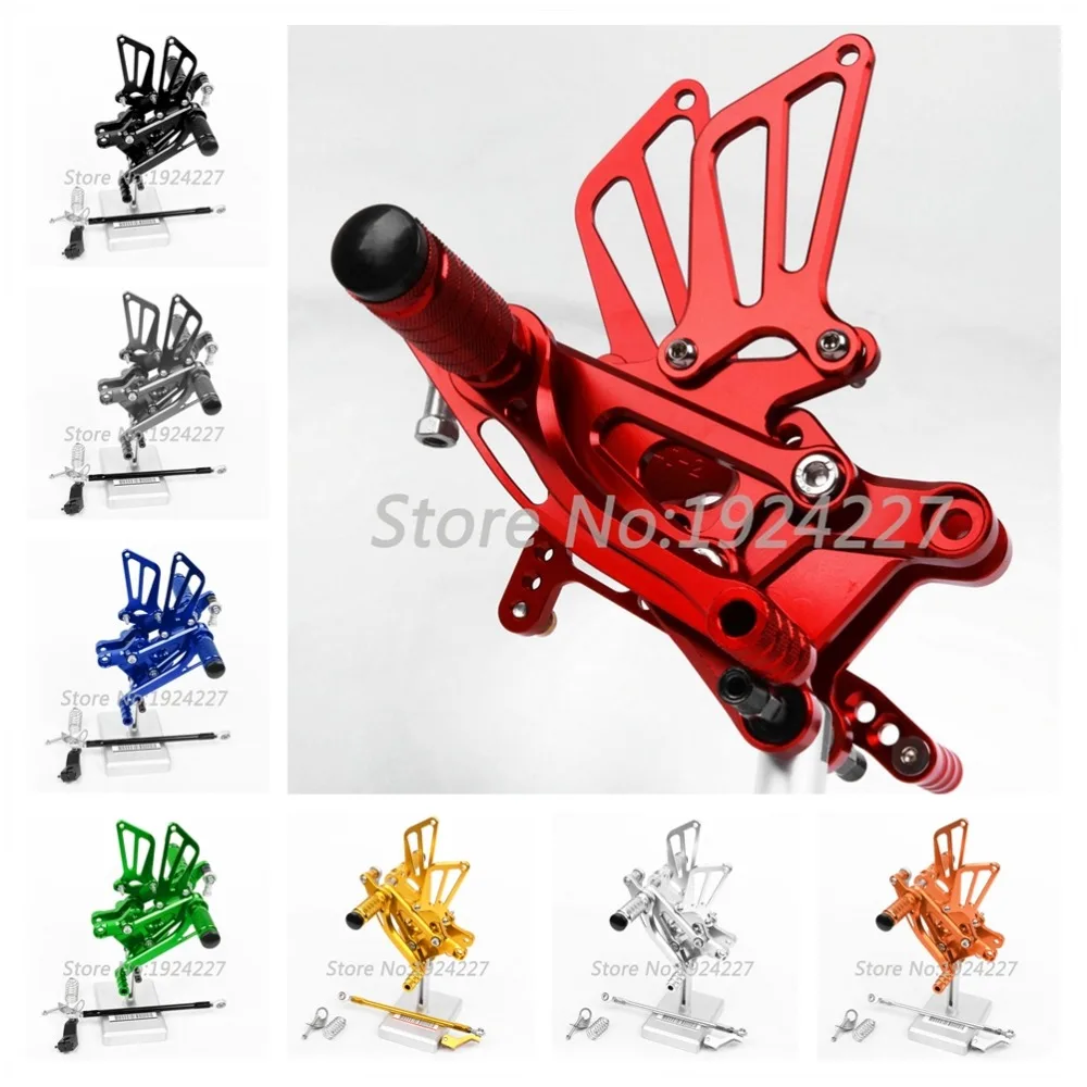 

8 Colors Motorcycle Foot Pegs For Honda F4 1999-2000 CNC Aluminum Rearsets Adjustable Rear Set Motorbike Footrest Support Pedal