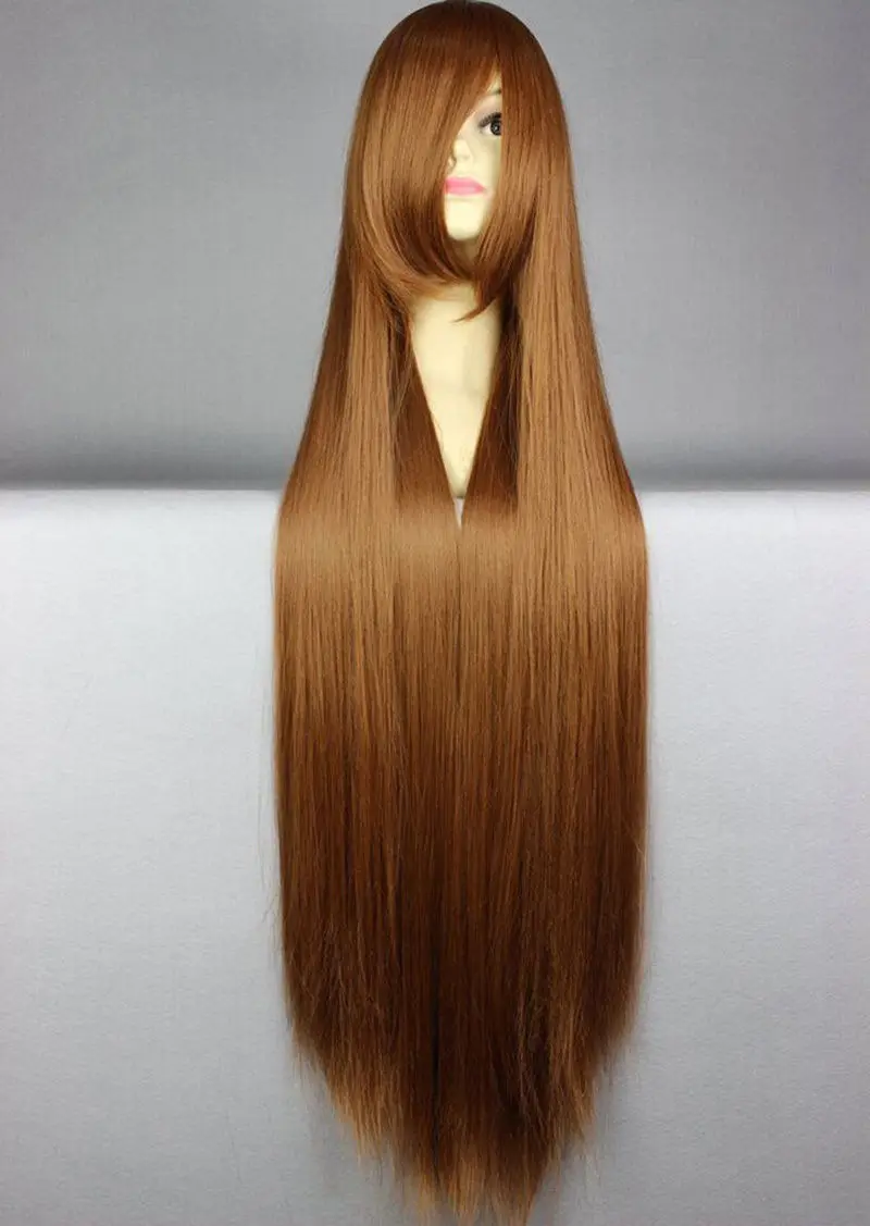Fashion Long straight Wig Girl's Hair Party cosplays heat resistant (B0320) |