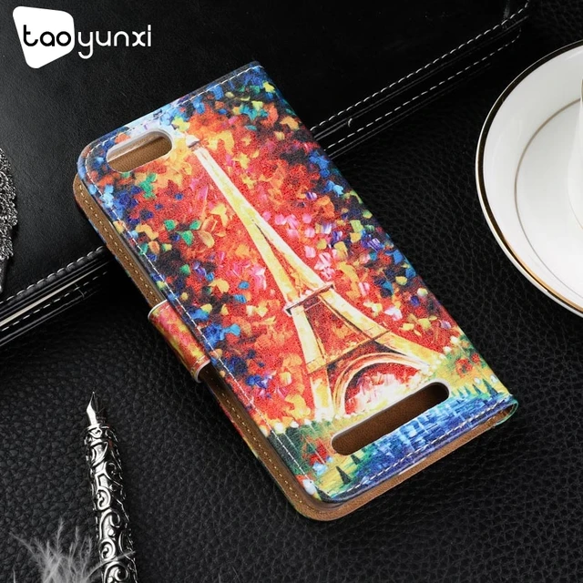 Cheap TAOYUNXI For Case Doogee X20 Case Flip Leather Patterned Case For Doogee X20 Cover Wallet Card Slot Shell Kickstand Protector
