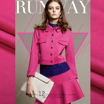 

red white be good-looking man silk Milan advanced customization level mei wool fabric Winter fabric