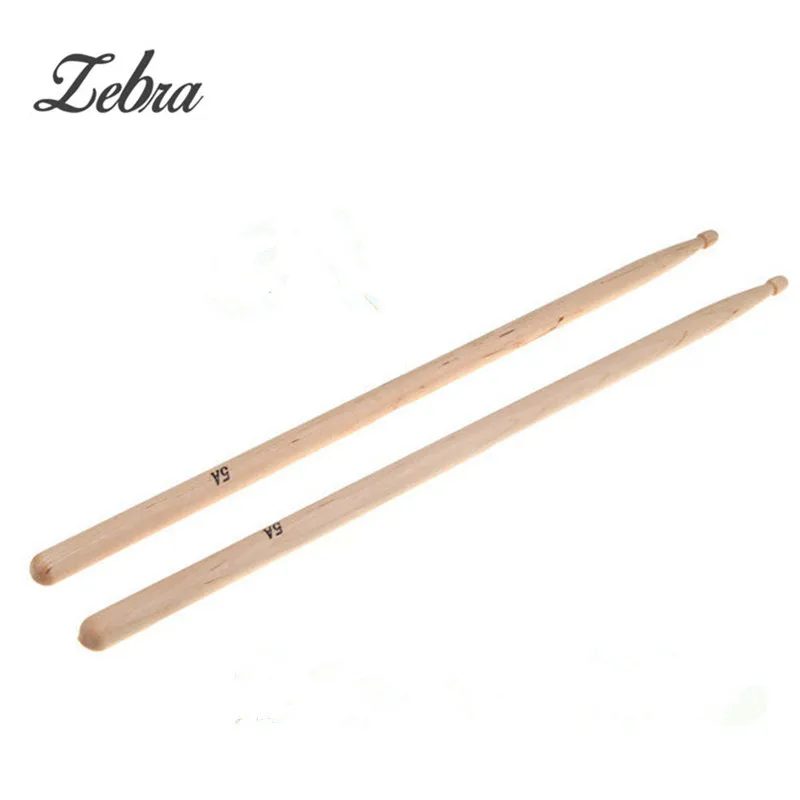 

1 Pair Maple 5A Size Maple Wood Drumsticks Stick for Drum Lightweight wood color drum sticks musical aparts