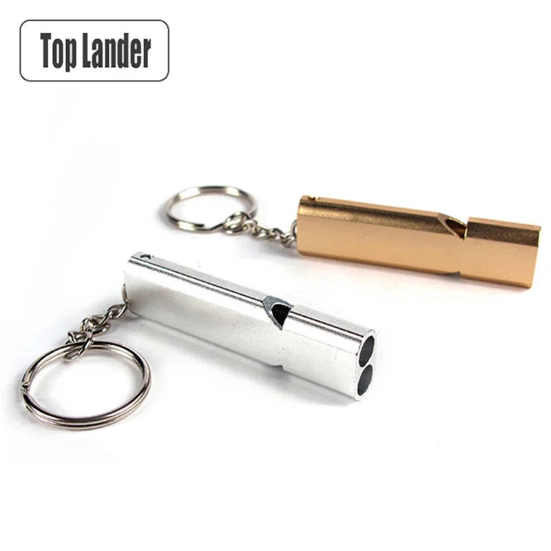 Keychain Emergency Survival Aluminum Whistle for Outdoor Camping Hiking 