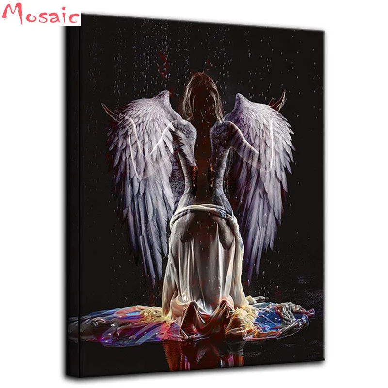 

Full square / round diamond 5D DIY cartoon diamond painting "angels, fairy" embroidery cross stitch 3D home decoration gift