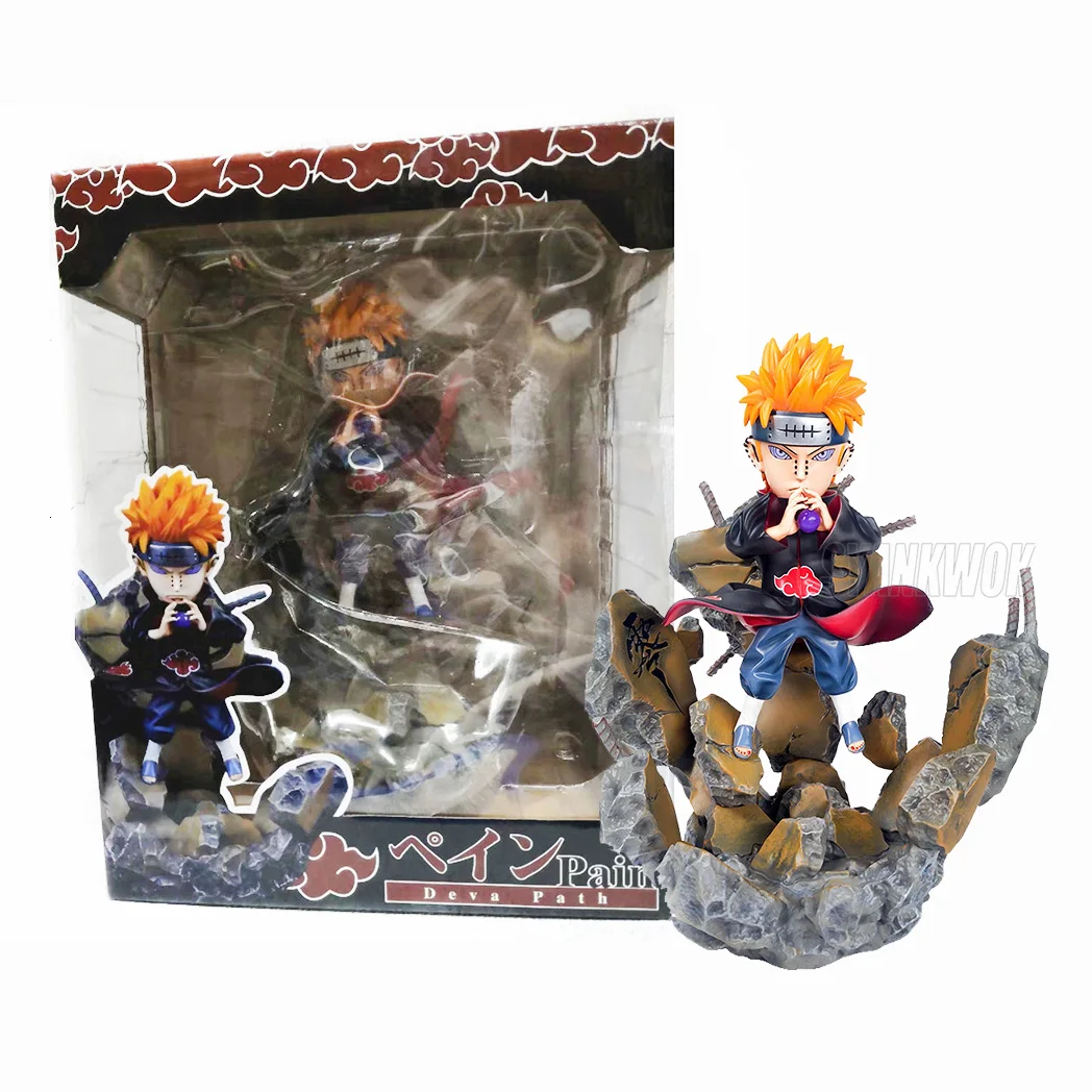 Аниме удзумаки Наруто ПВХ Итачи огненная боль Nagato Yahiko Tobi Hidan экшн фигурка нулевая