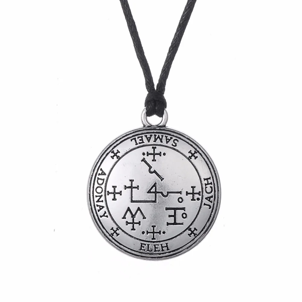 Fishhook Sigil Archangel Samael Enochian талисман амулет ангел ювелирные цепочки винтажные