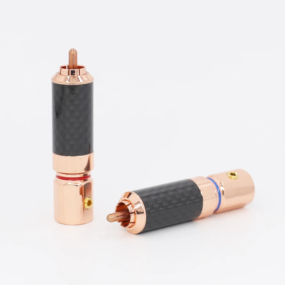 

4 шт., Высококачественные позолоченные штекеры RCA